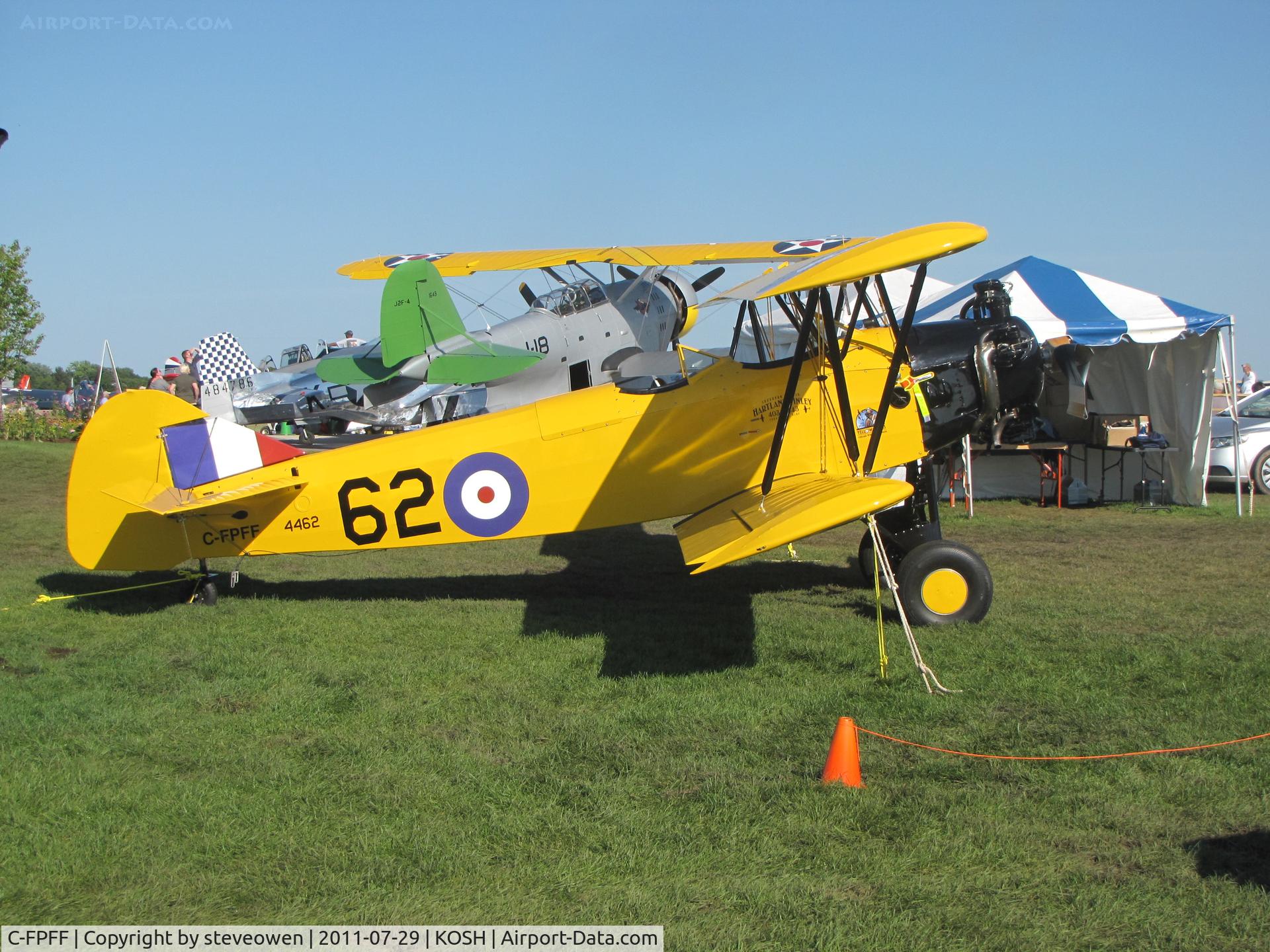 C-FPFF, Fleet 16B Finch II C/N 284, on display EAA 2001