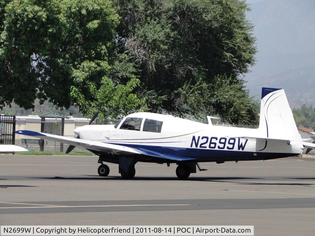 N2699W, 1966 Mooney M20E C/N 1012, Parked in transient parking