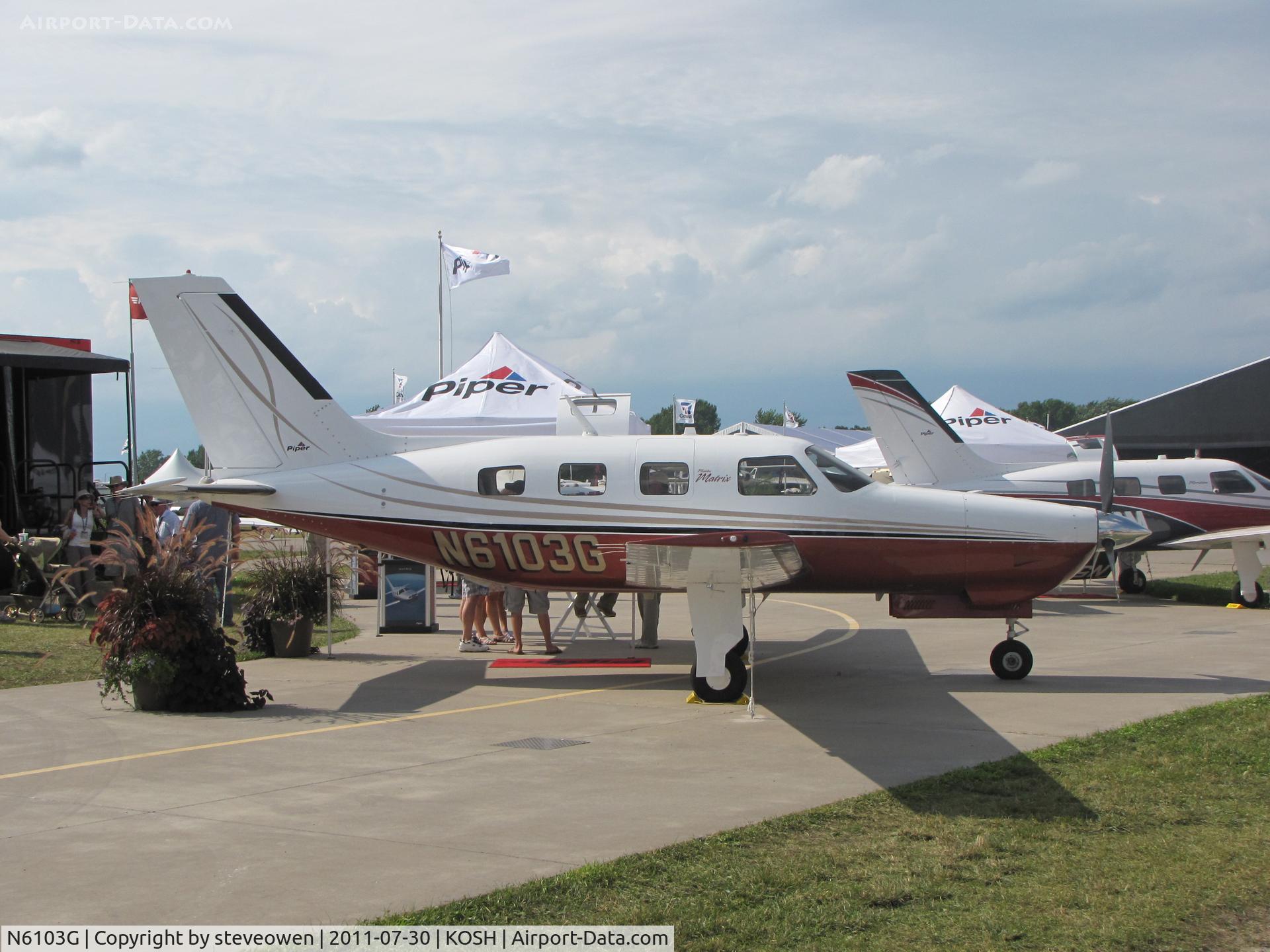 N6103G, Piper PA-46R-350T Malibu Matrix C/N 4692147, Displayed EAA 2011