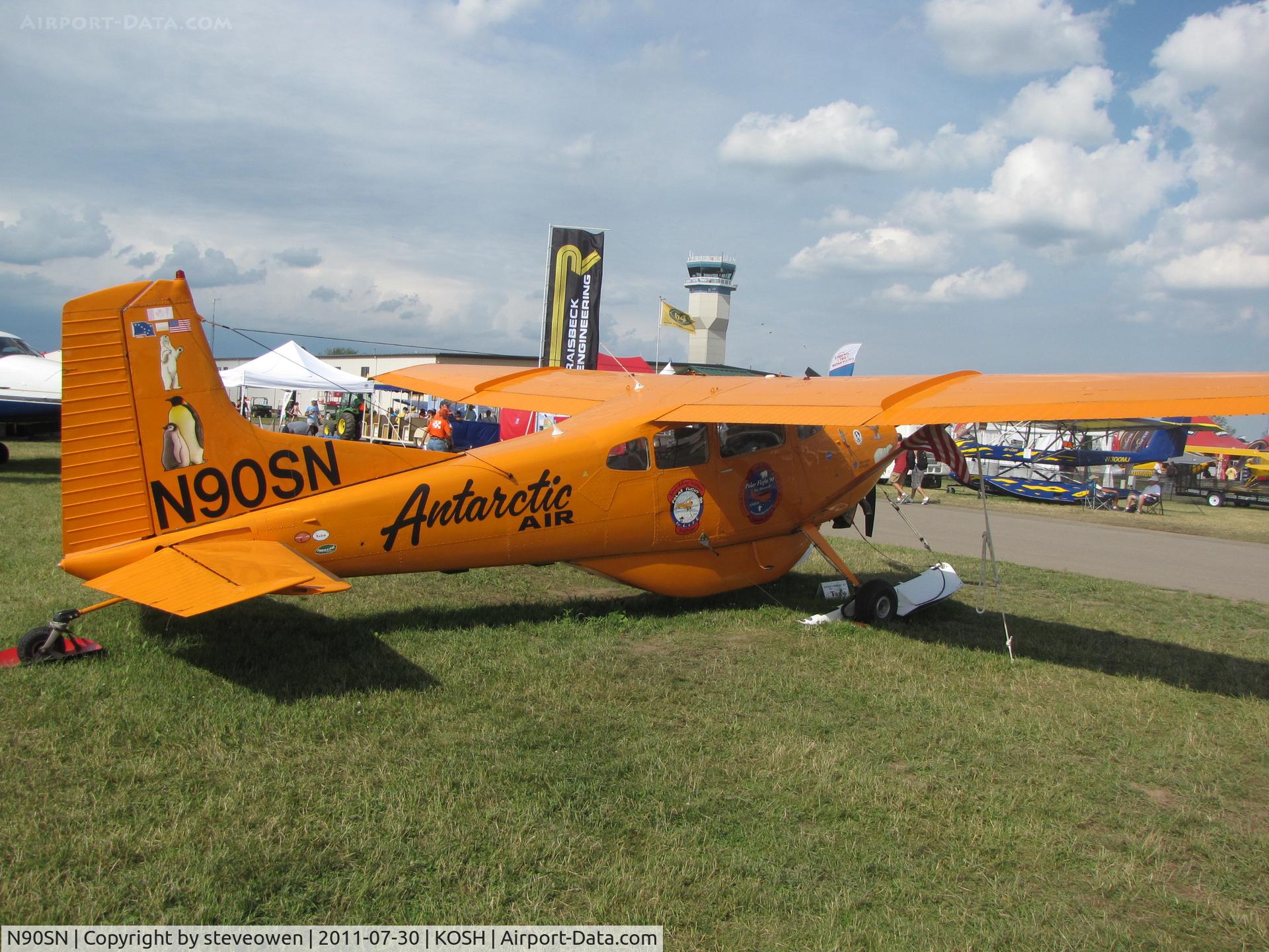 N90SN, Cessna A185F Skywagon 185 C/N 18504109, displayed EAA 2011