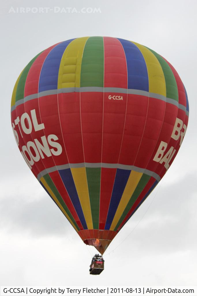 G-CCSA, 2004 Cameron Balloons Z-350 C/N 10490, 2011 Bristol Balloon Fiesta
