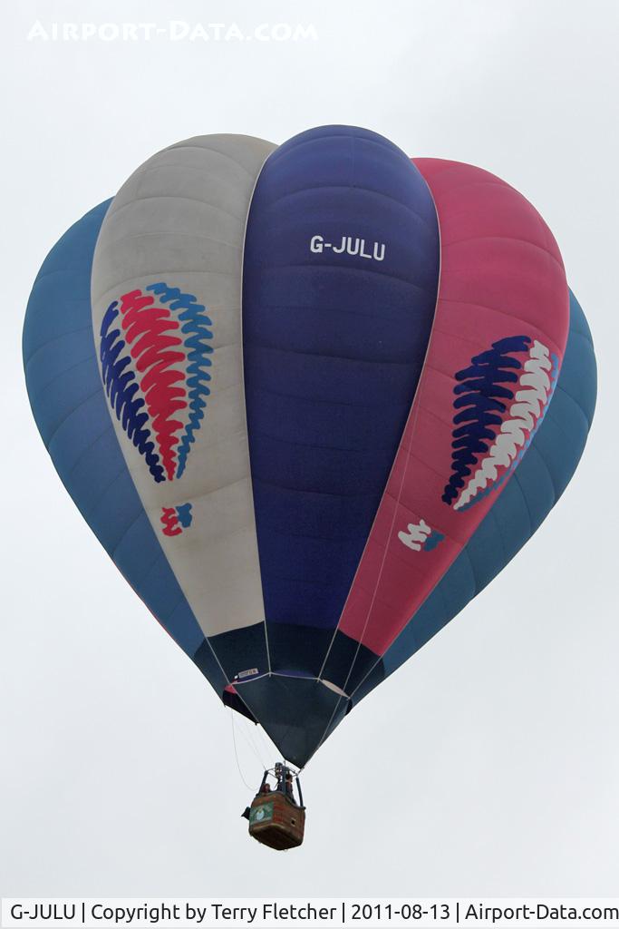 G-JULU, 1995 Cameron Balloons V-90 C/N 3611, 2011 Bristol Balloon Fiesta