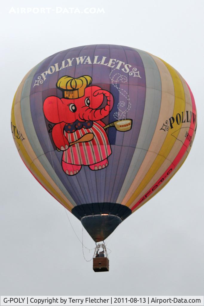 G-POLY, 1978 Cameron Balloons N-77 C/N 428, 2011 Bristol Balloon Fiesta