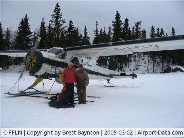 C-FFLN, 1951 De Havilland Canada DHC-2 Beaver Mk.1 C/N 150, Bakers Narrows, Flin Flon, Manitoba; pilot and instructor in picture !