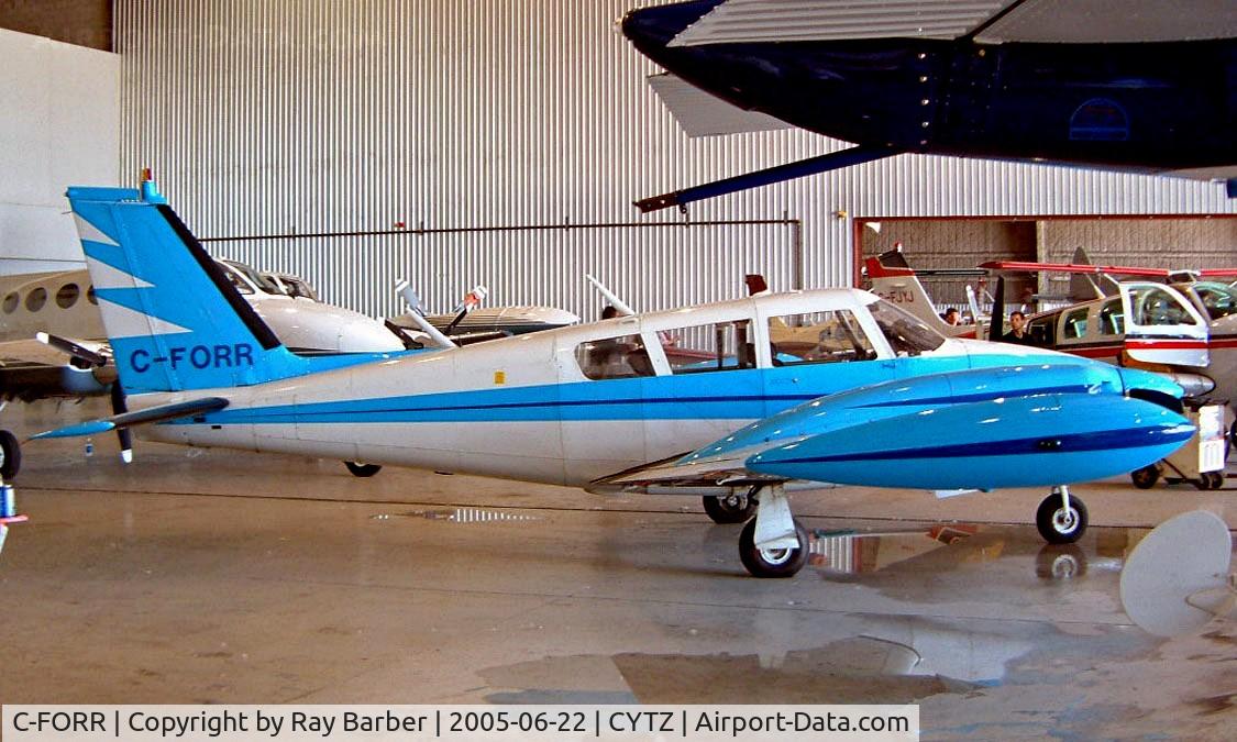 C-FORR, 1969 Piper PA-30-160 B Twin Comanche C/N 30-1820, Piper PA-30-160 Twin Comanche C [30-1820] Toronto-City Centre Airport~C 22/06/2005. 