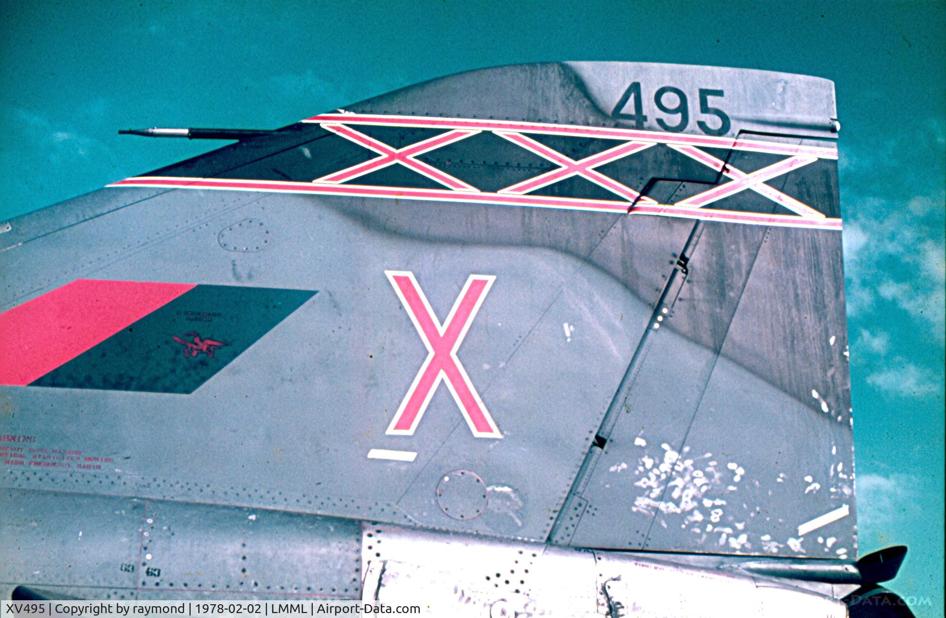 XV495, 1969 McDonnell Douglas Phantom FGR2 C/N 3434, Phantom FGR2 XV495/X of 29Sqd RAF