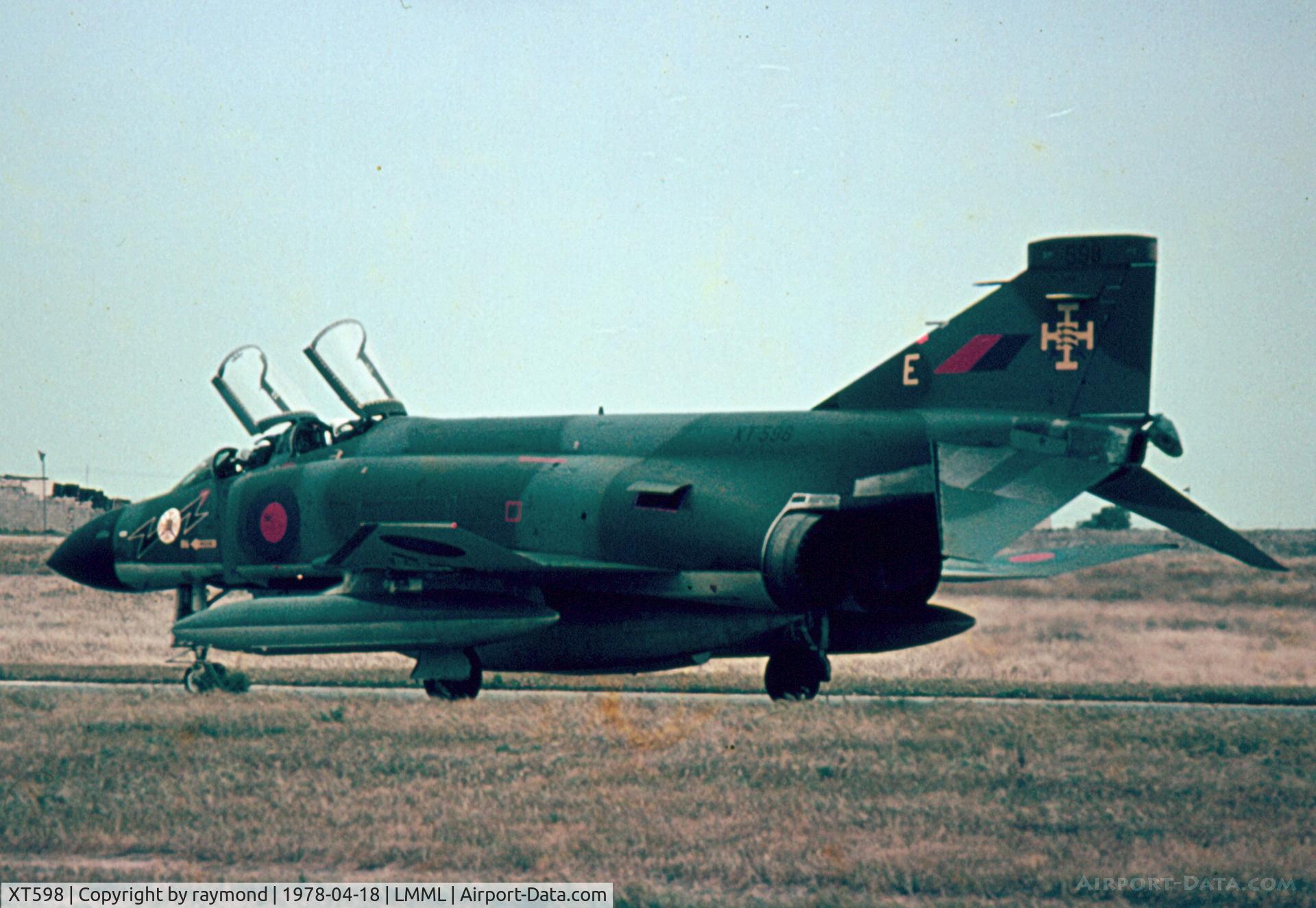 XT598, 1967 McDonnell Douglas Phantom FG1 C/N 1669, Phantom XT598/E 111Sqd RAF