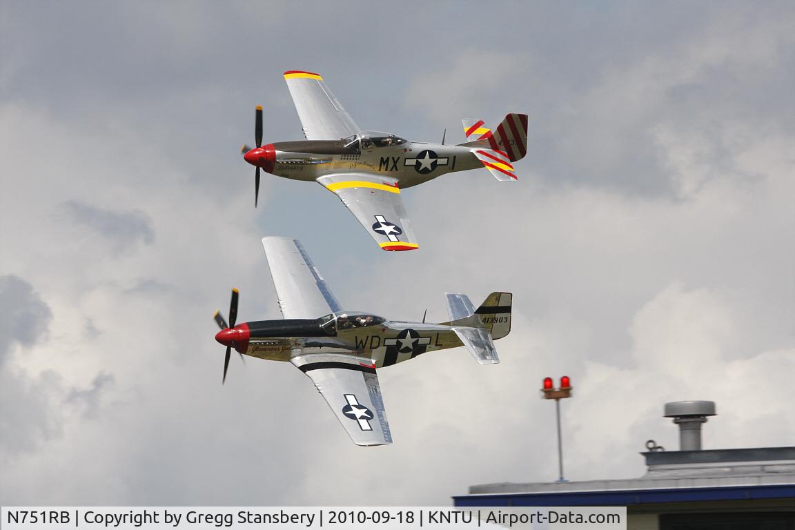 N751RB, 1944 North American P-51D Mustang C/N 44-13903JP, It was nice to see these guys at the 2010 Oceana airshow. They put on a great show.