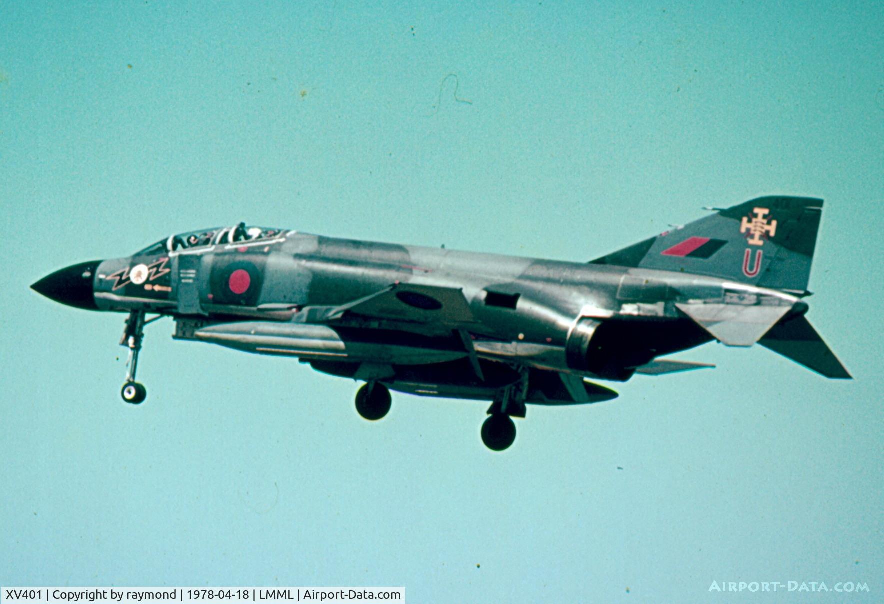 XV401, 1968 McDonnell Douglas Phantom FGR2 C/N 2885/9231, Phantom FGR2 XV401/U 111Sqd RAF