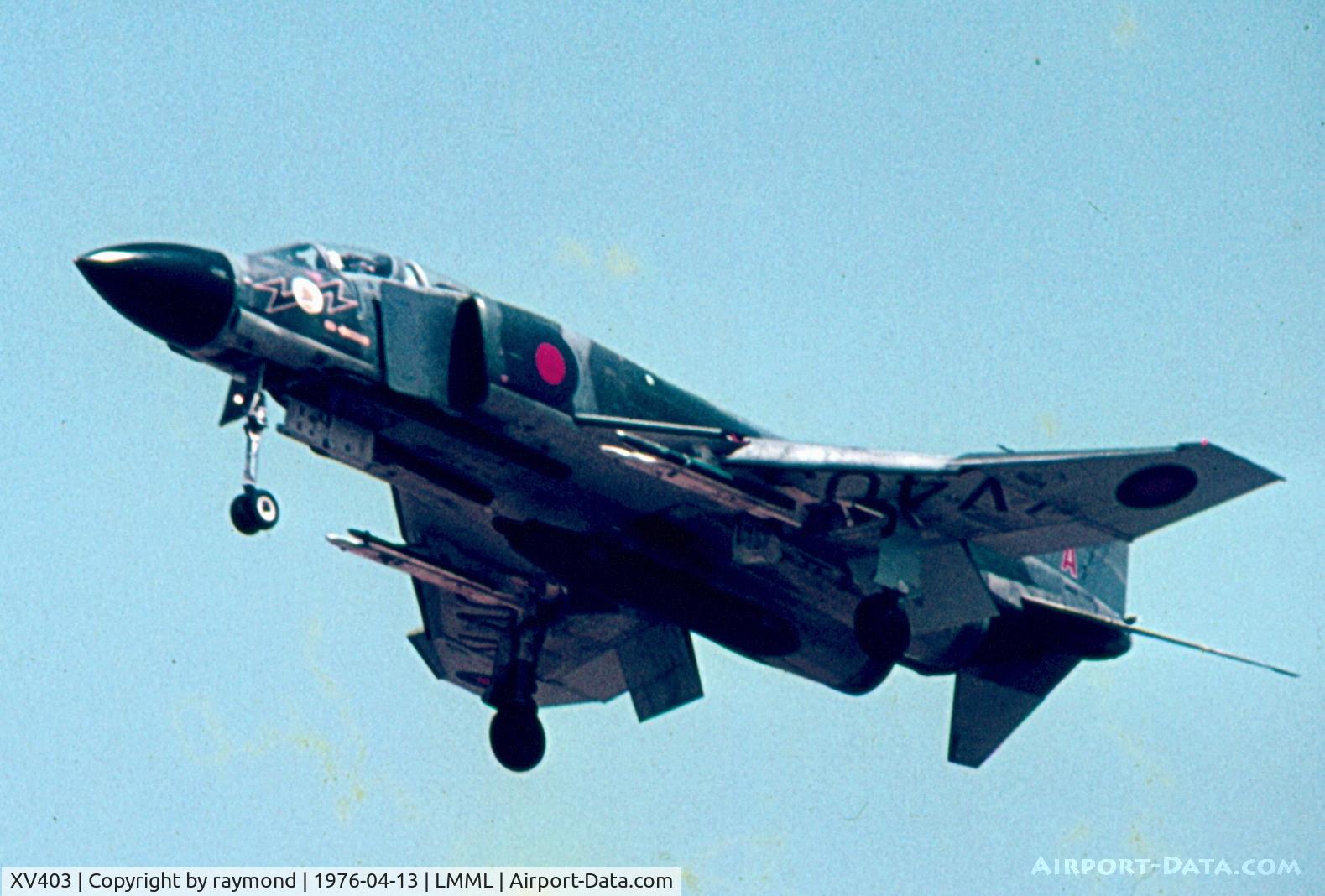 XV403, 1968 McDonnell Douglas Phantom FGR2 C/N 2901/9233, Phantom XV403/A 111Sqd RAF