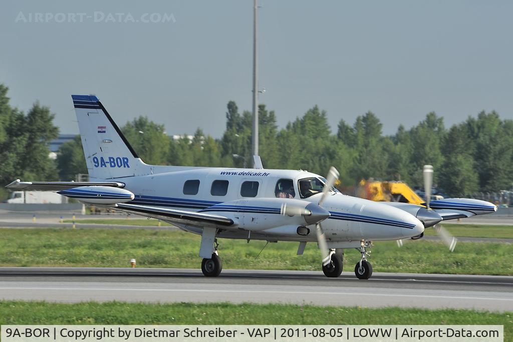 9A-BOR, Piper PA-31T1-500 Cheyenne IA C/N 31T-8004011, Delicair Piper 31