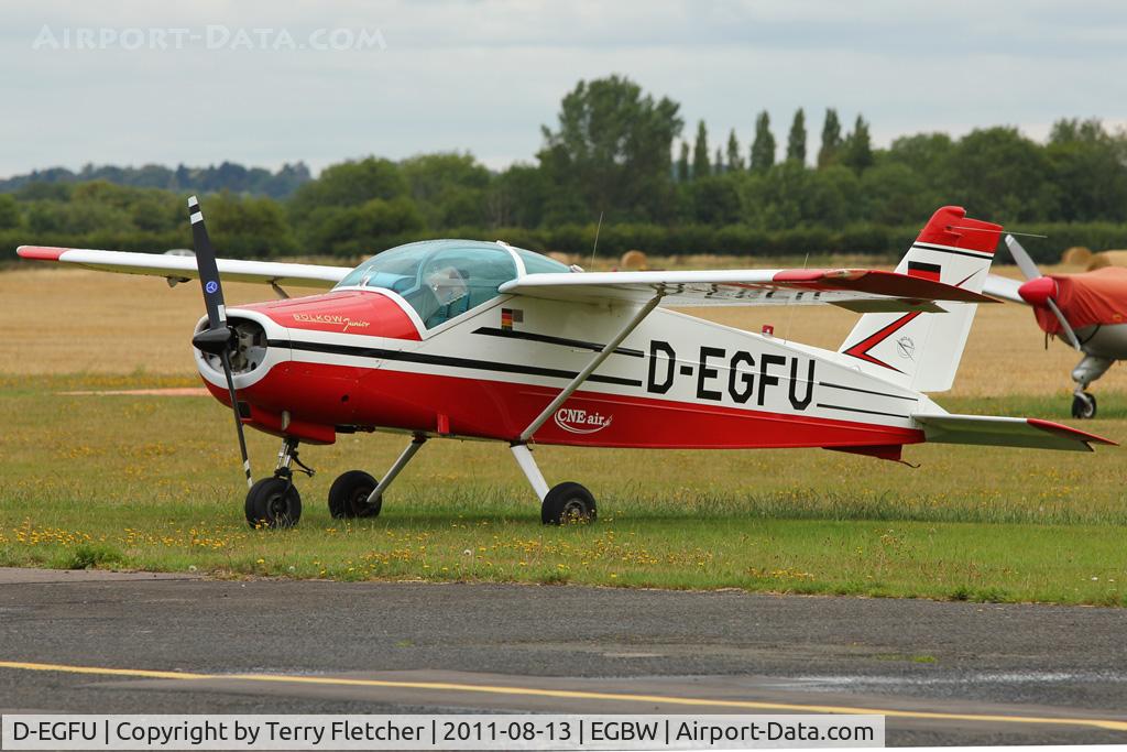 D-EGFU, 1966 Bolkow Bo-208C Junior C/N 640, 1966 Bolkow BO-208C Junior, c/n: 640 at Wellesbourne