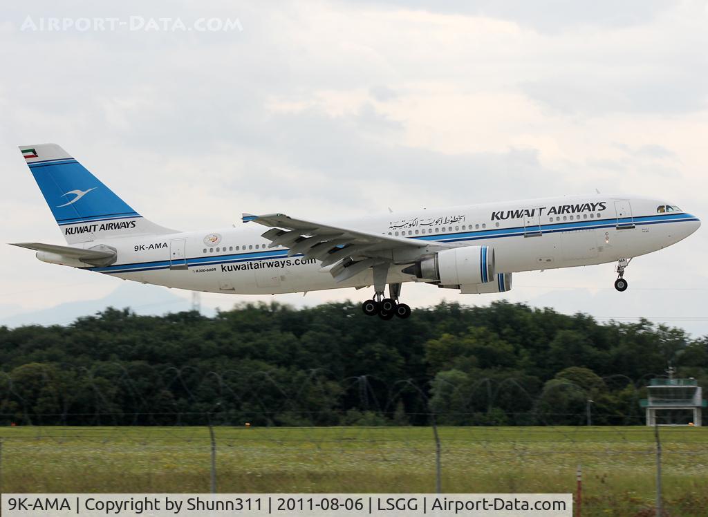 9K-AMA, 1993 Airbus A300B4-605R C/N 673, Landing rwy 23