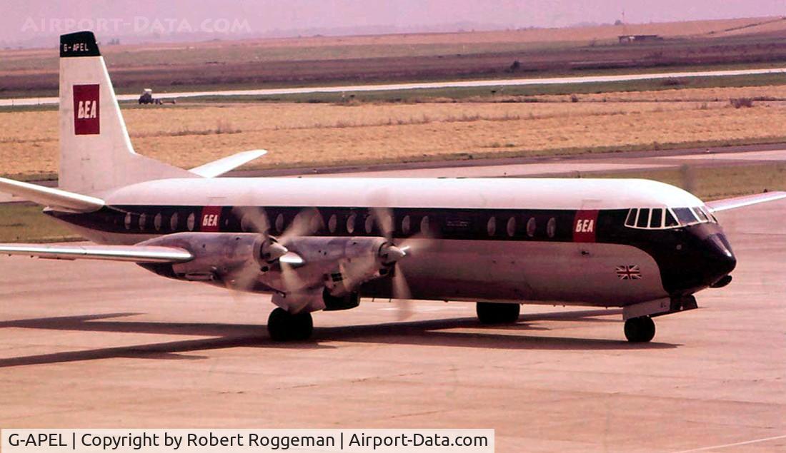 G-APEL, 1961 Vickers V953C Merchantman C/N 715, Mid 1960's.BEA.