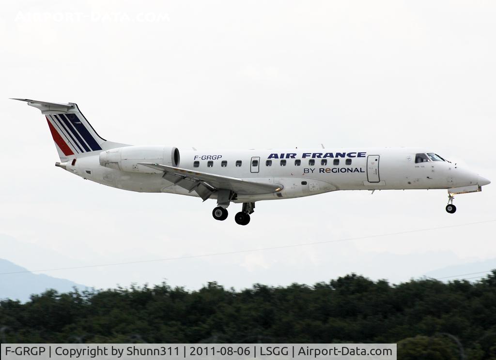 F-GRGP, 1999 Embraer ERJ-135ER (EMB-135ER) C/N 145188, Landing rwy 23