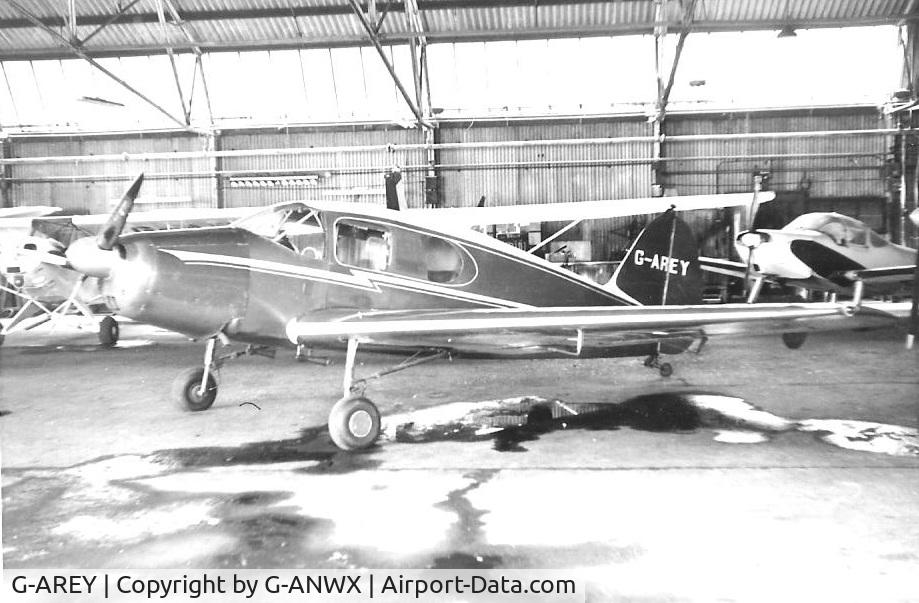 G-AREY, 1947 Bellanca 14-13-2 Cruisair Senior C/N 1564, Bellanca Cruisair seen at Fairoaks in the 1960's