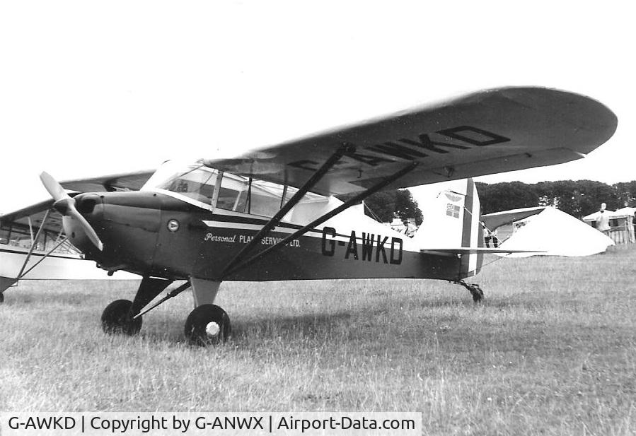G-AWKD, 1947 Piper PA-17 Vagabond C/N 17-192, Piper Vagabond of Personal Plane Services at Booker in 1960's