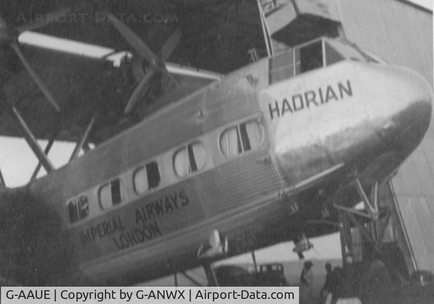 G-AAUE, 1930 Handley Page HP.42E Eastern C/N 42/2, HP42 probably in the Middle East C1937