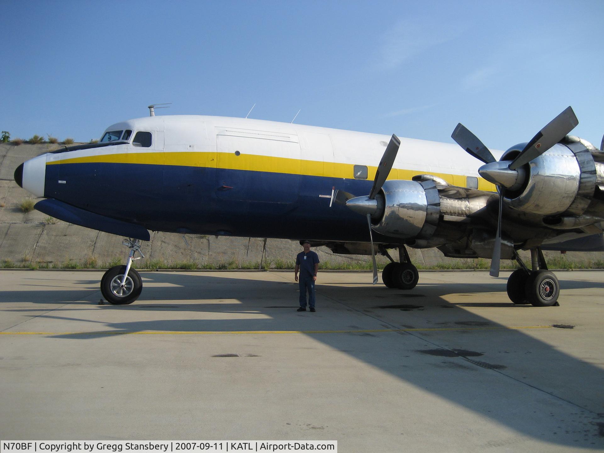 N70BF, 1953 Douglas DC-6A C/N 43720, First time I've ever seen one of these in Atlanta.