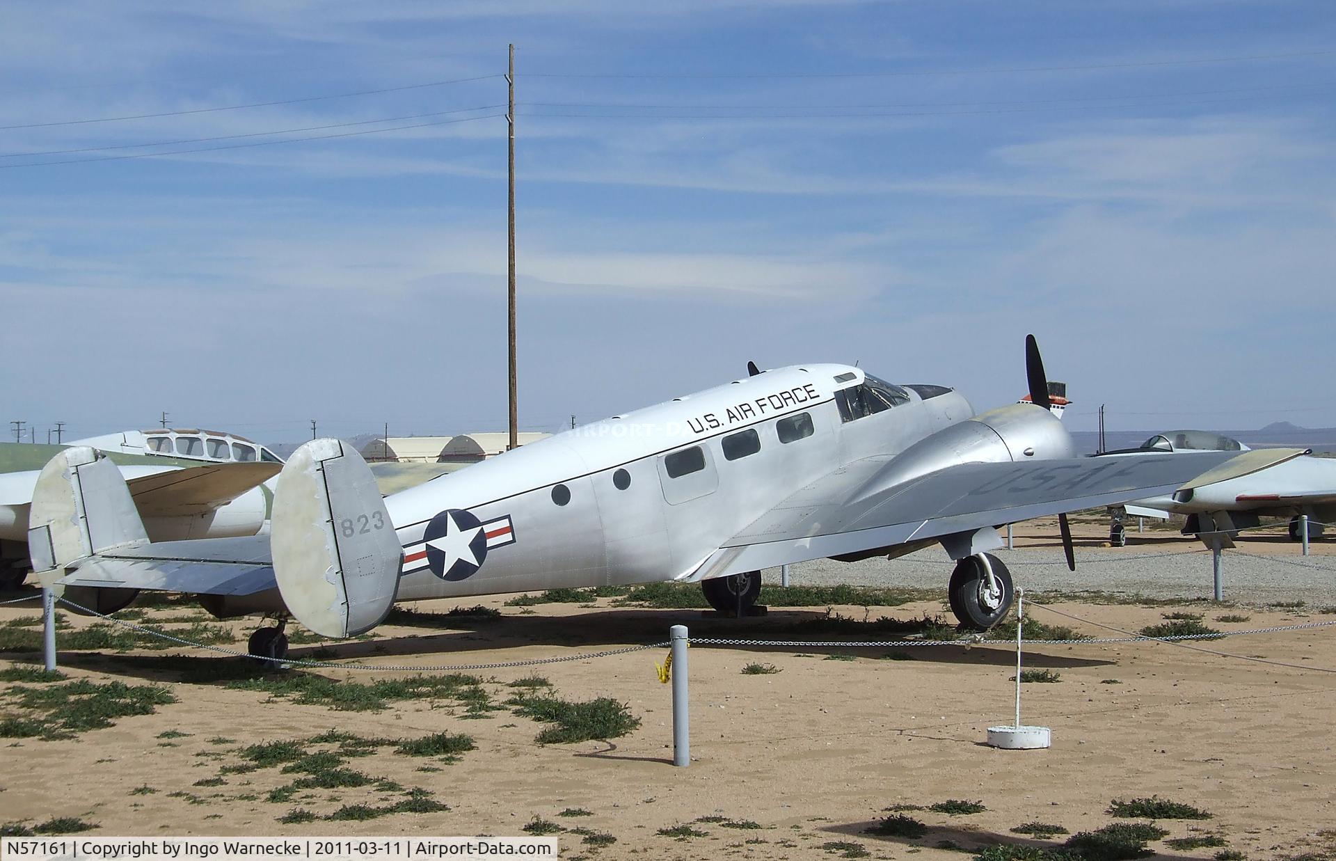N57161, Beech UC-45J Expeditor C/N 67161, Beechcraft UC-45J Expeditor at the Air Force Flight Test Center Museum, Edwards AFB CA