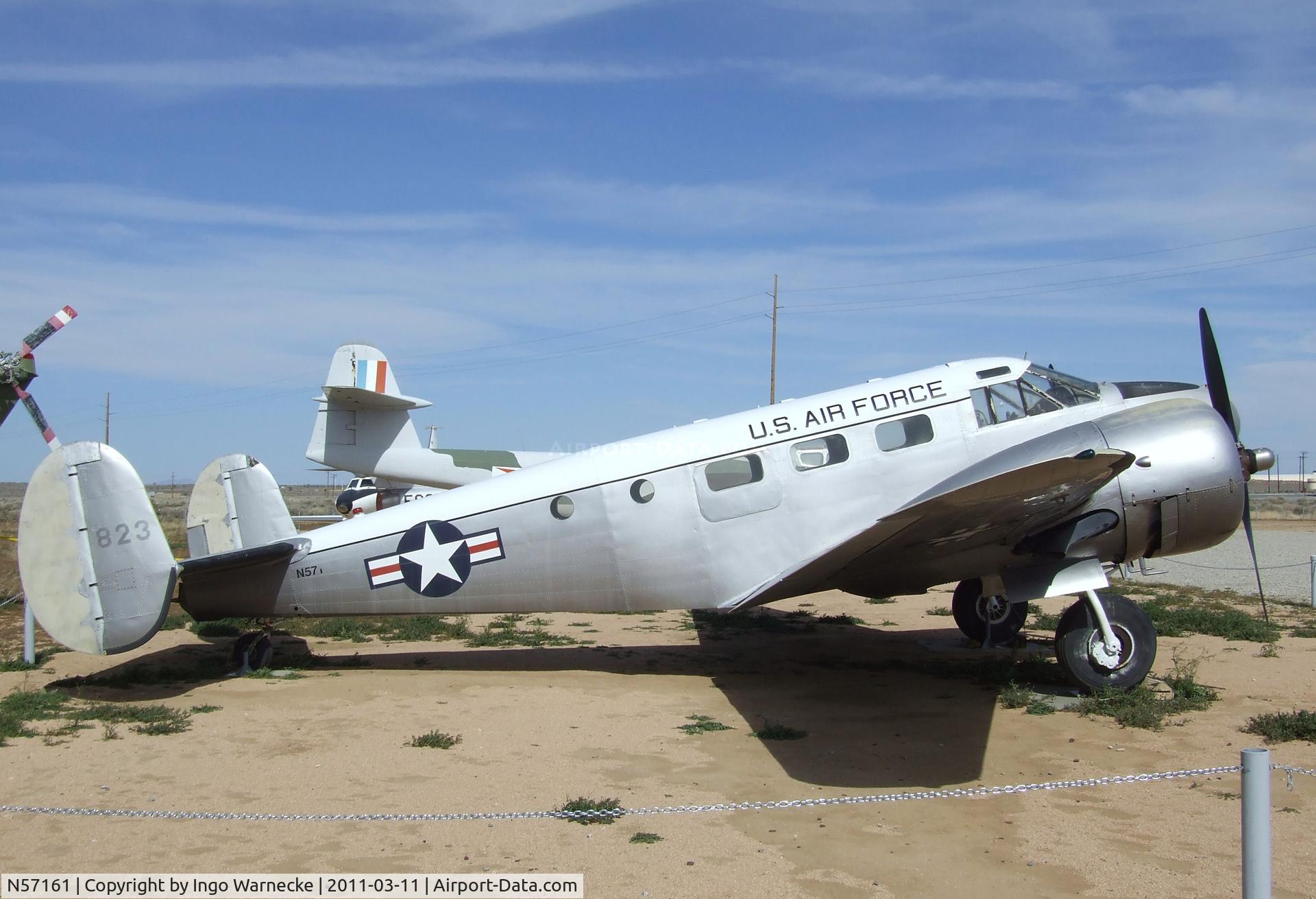 N57161, Beech UC-45J Expeditor C/N 67161, Beechcraft UC-45J Expeditor at the Air Force Flight Test Center Museum, Edwards AFB CA
