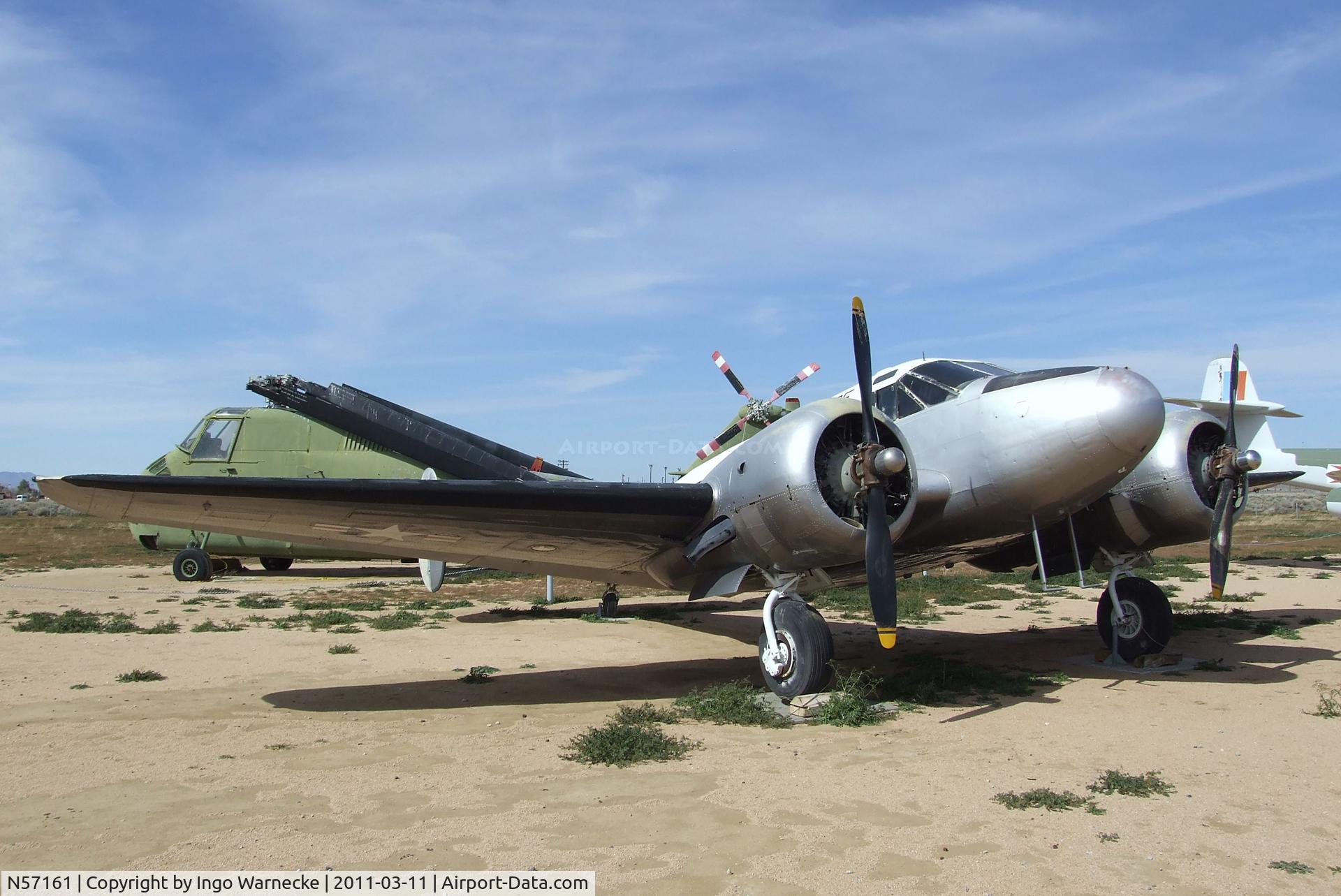 N57161, Beech UC-45J Expeditor C/N 67161, Beechcraft UC-45J Expeditor at the Air Force Flight Test Center Museum, Edwards AFB CA