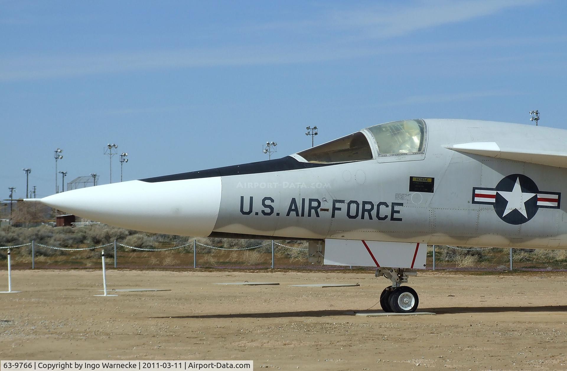 63-9766, General Dynamics YF-111A C/N 1, General Dynamics YF-111A at the Air Force Flight Test Center Museum, Edwards AFB CA