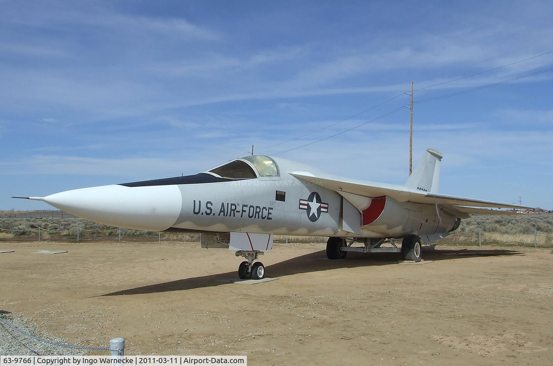 63-9766, General Dynamics YF-111A C/N 1, General Dynamics YF-111A at the Air Force Flight Test Center Museum, Edwards AFB CA