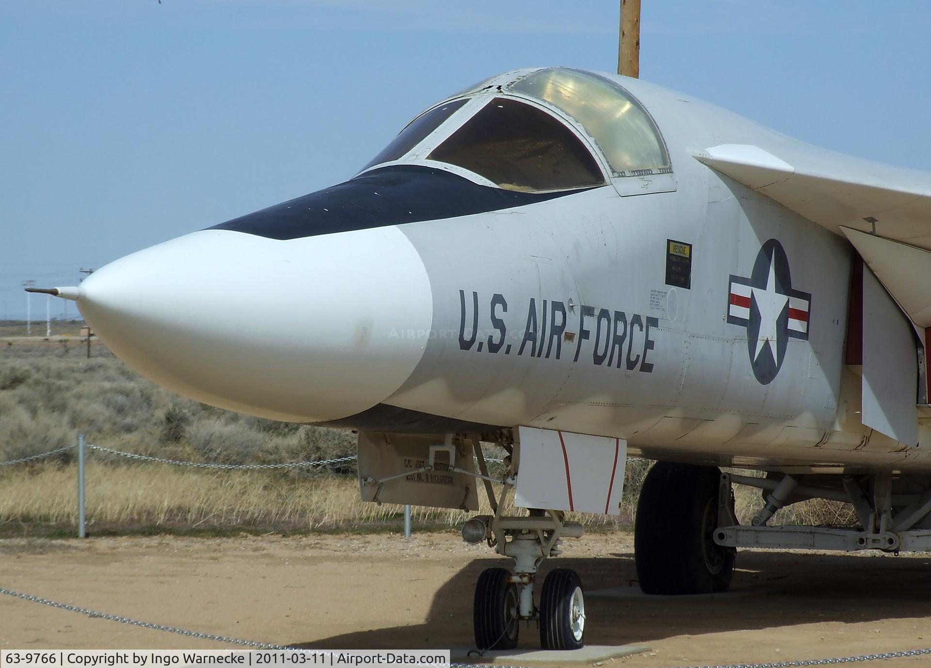 63-9766, General Dynamics YF-111A C/N 1, General Dynamics YF-111A at the Air Force Flight Test Center Museum, Edwards AFB CA
