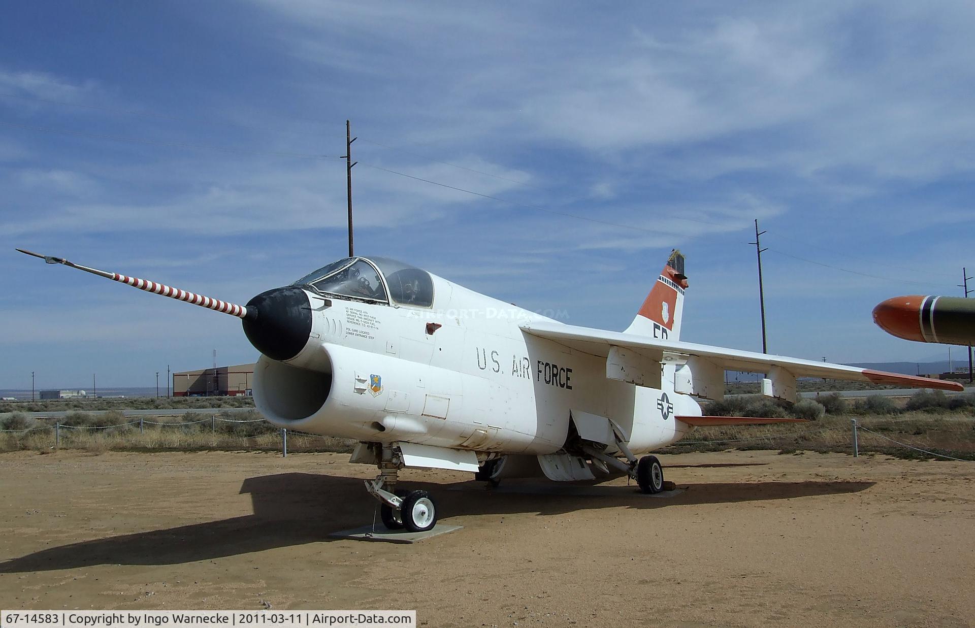 67-14583, LTV YA-7D Corsair II C/N D-002, LTV YA-7D Corsair II at the Air Force Flight Test Center Museum, Edwards AFB CA
