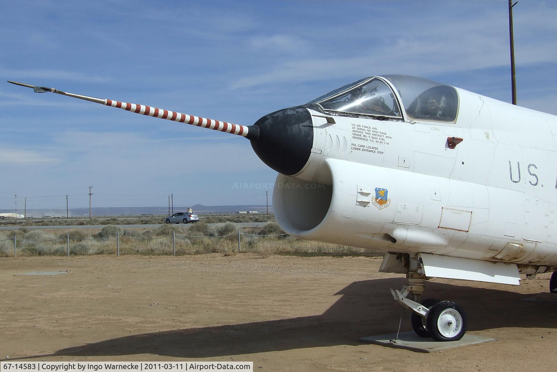 67-14583, LTV YA-7D Corsair II C/N D-002, LTV YA-7D Corsair II at the Air Force Flight Test Center Museum, Edwards AFB CA