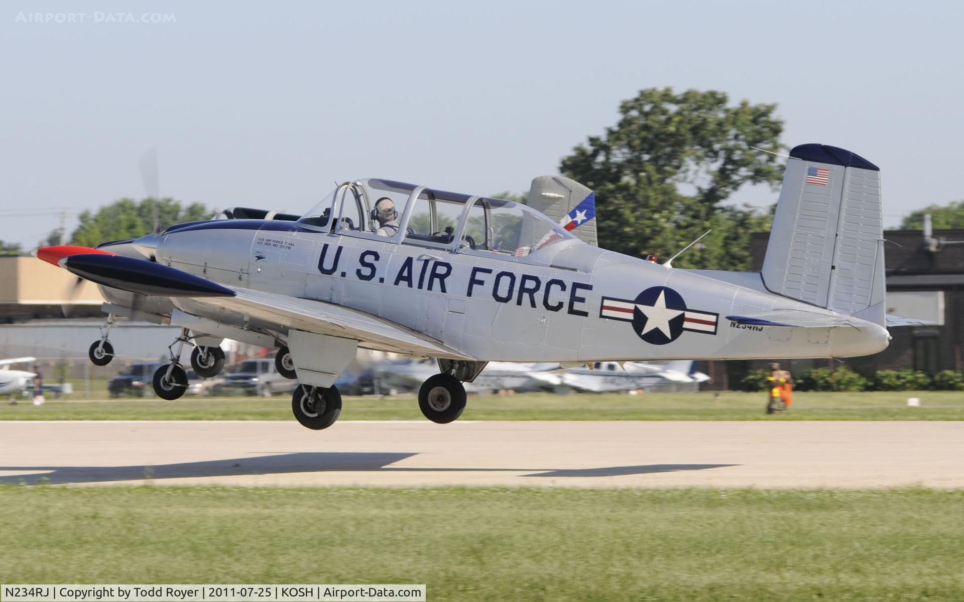 N234RJ, 1955 Beech T-34A (A45) Mentor C/N G-773, AIRVENTURE 2011