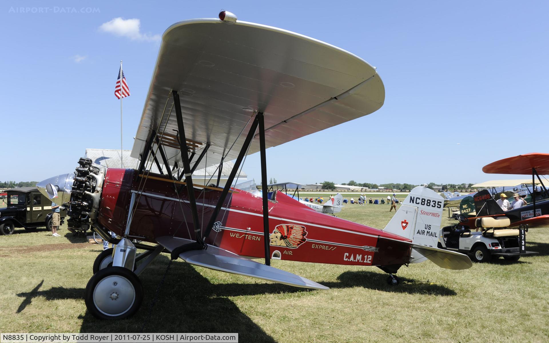 N8835, 1928 Stearman C3-B Sport Commercial C/N 241, AIRVENTURE 2011