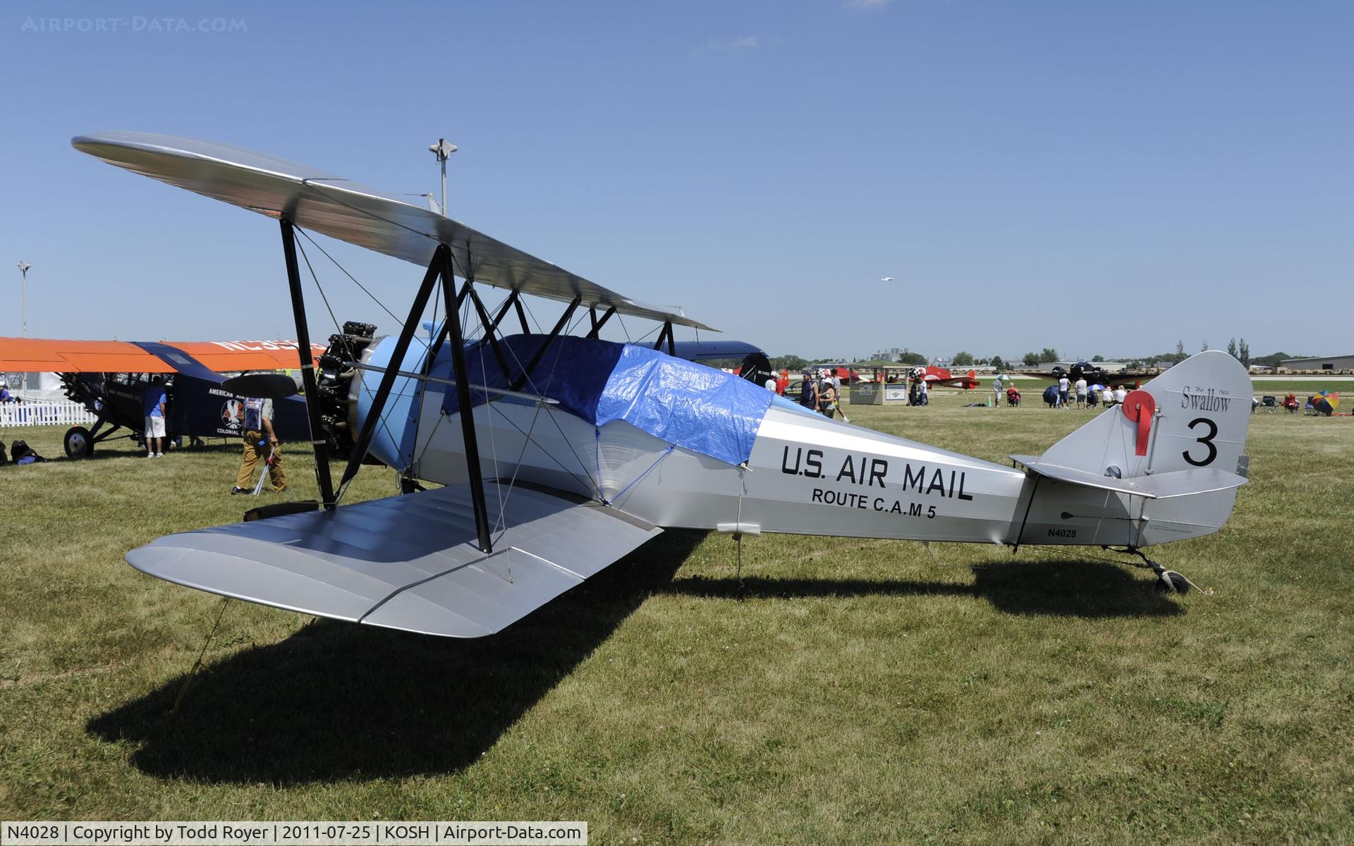 N4028, 1927 Swallow OX-5 Swallow C/N 899, AIRVENTURE 2011
