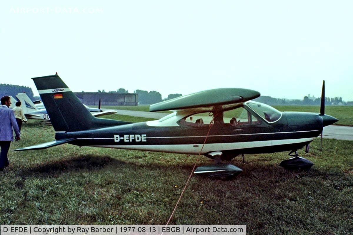 D-EFDE, Cessna 177A Cardinal Cardinal C/N 17701273, Cessna 177A Cardinal [177-012273] Grimbergen~OO 13/08/1977. Taken from a slide.