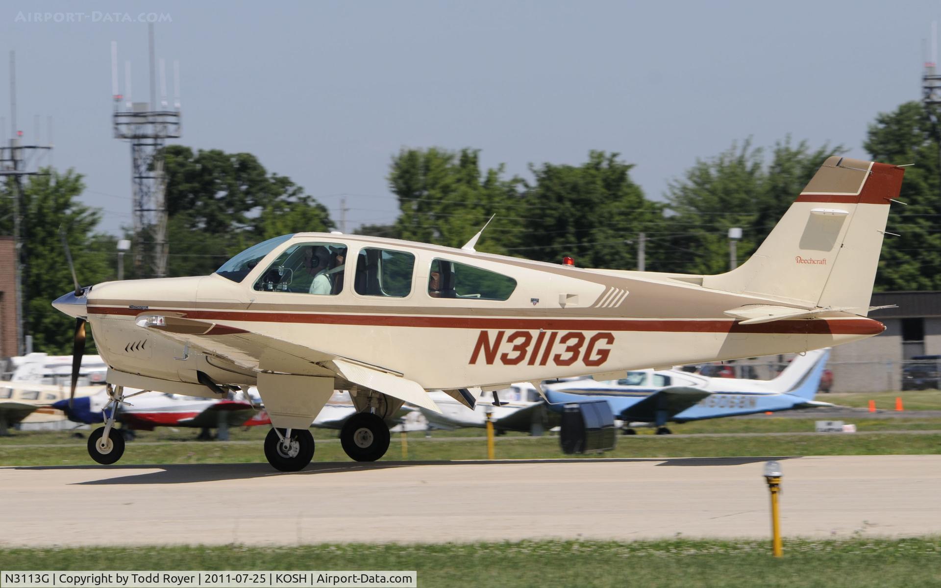 N3113G, 1988 Beech F33A Bonanza C/N CE-1252, AIRVENTURE 2011