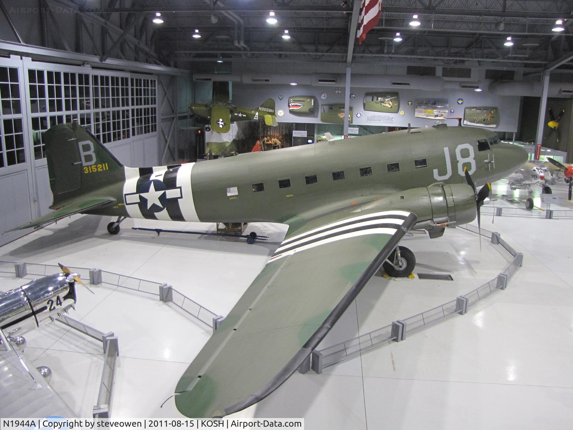 N1944A, 1944 Douglas DC3C-S1C3G (C-47A) C/N 19677, Eagle Hangar EAA Museum  Oshkosh WI
