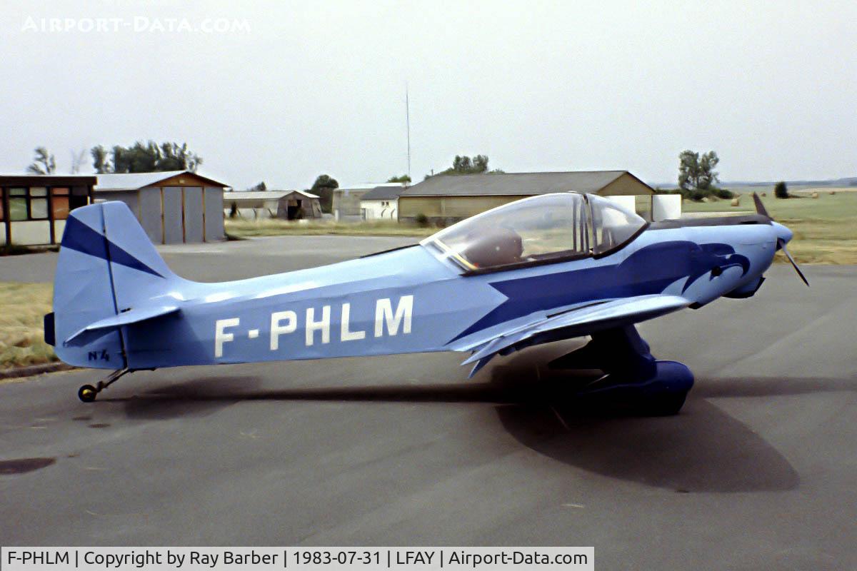 F-PHLM, Piel CP-30 Emeraude C/N 04, Piel CP.30 Emeraude [4] Amiens-Glisy~F 31/07/1983.