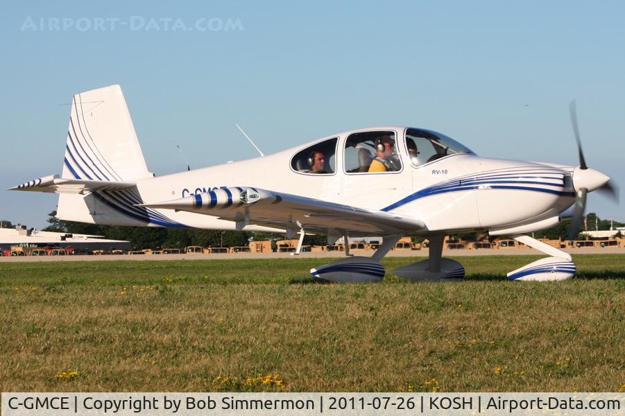 C-GMCE, 2008 Vans RV-10 C/N 40381, Departing Airventure 2011