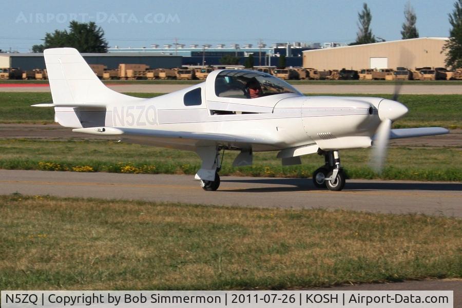 N5ZQ, 2001 Lancair 320 C/N 612-320-358FB, Departing Airventure 2011.