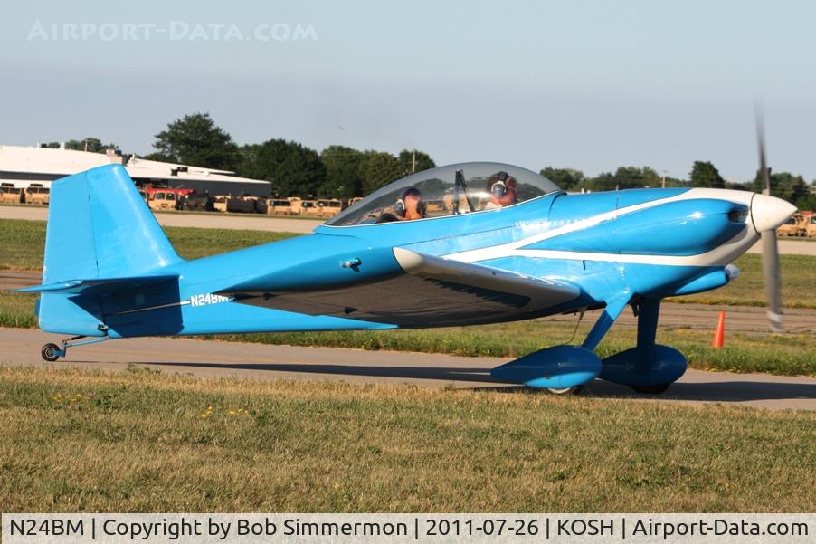 N24BM, 1992 Vans RV-4 C/N 2747, Departing Airventure 2011.