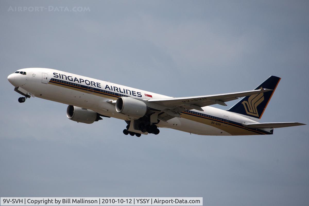 9V-SVH, 2002 Boeing 777-212/ER C/N 28532, away home to SIN