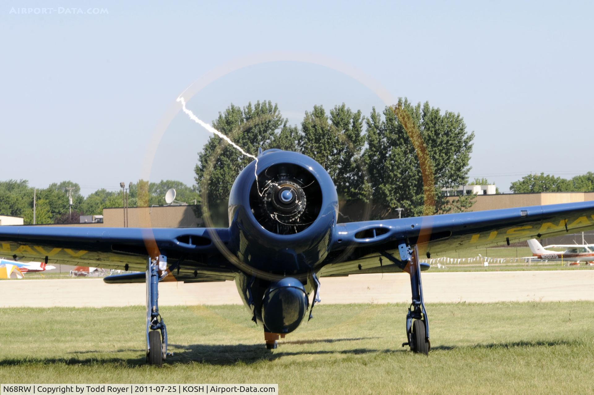 N68RW, 1947 Grumman F8F-2 (G58) Bearcat C/N D.1162, AIRVENTURE 2011