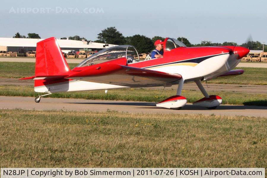 N28JP, 2004 Vans RV-8 C/N 001 (N28JP), Departing Airventure 2011.