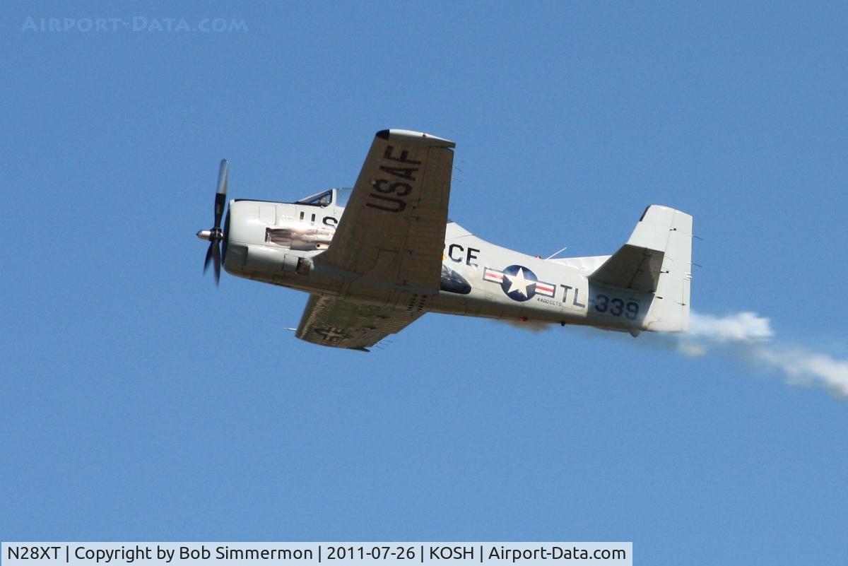 N28XT, 1958 North American T-28B Trojan C/N 200-410 (138339), Performing at Airventure 2011.