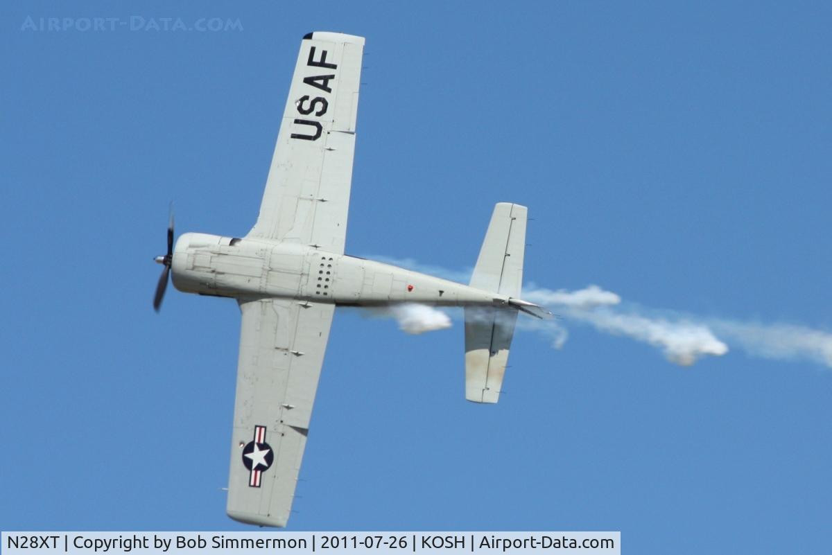 N28XT, 1958 North American T-28B Trojan C/N 200-410 (138339), Performing at Airventure 2011.