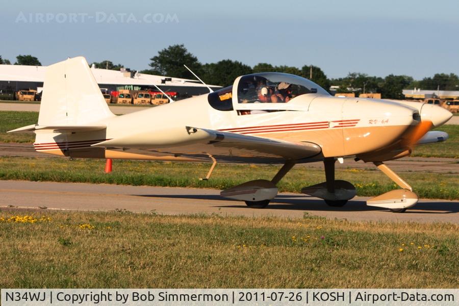 N34WJ, 1994 Vans RV-6A C/N 20493, Departing Airventure 2011.