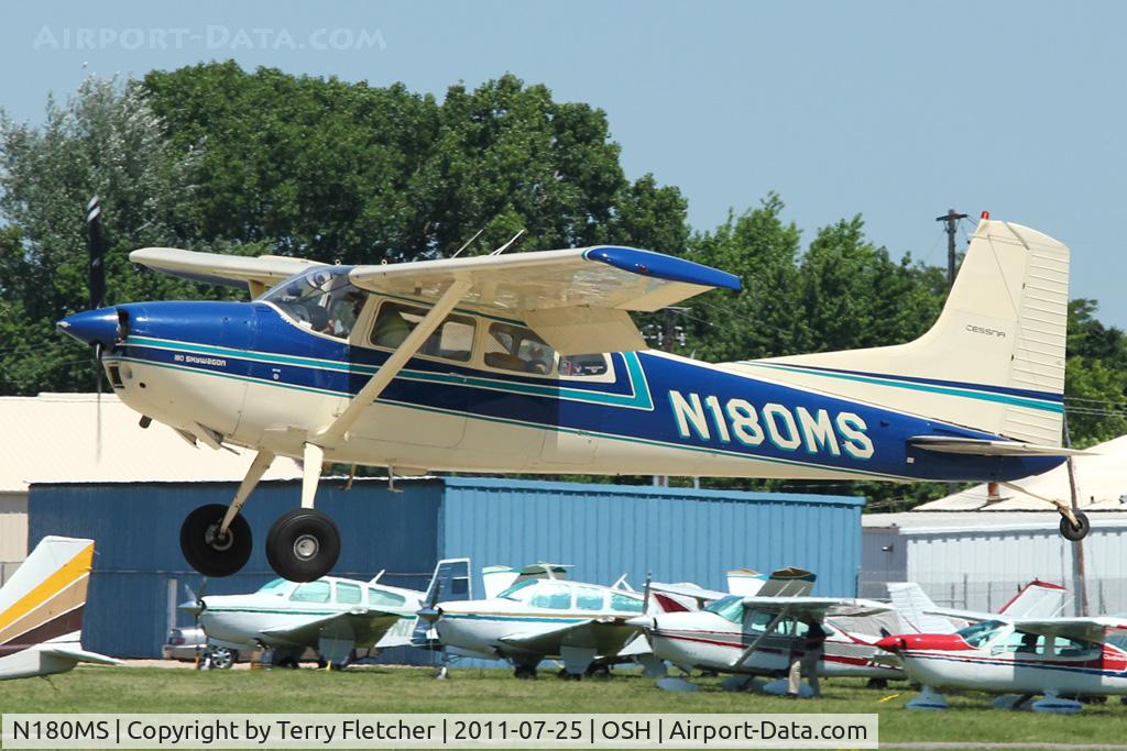 N180MS, 1975 Cessna 180J C/N 18052551, 1975 Cessna 180J, c/n: 18052551 at 2011 Oshkosh