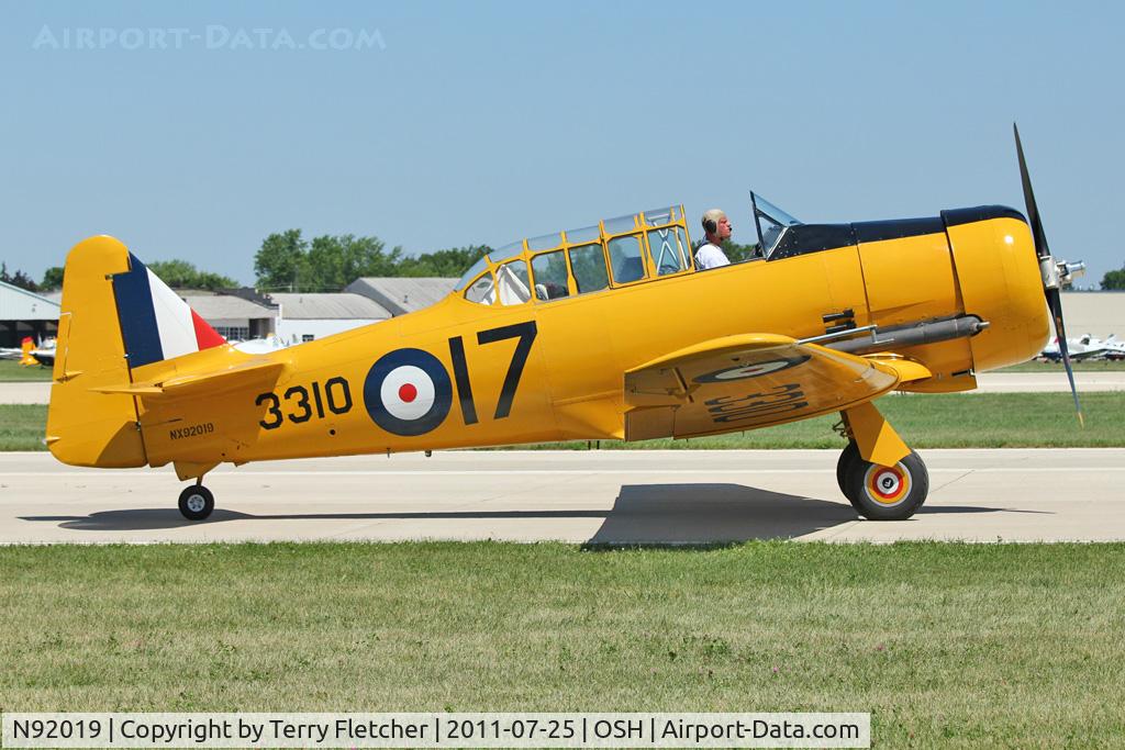 N92019, 1941 Canadian Car & Foundry T-6 Harvard Mk.II C/N 07-184, 1941 Canadian Car & Foundry HARVARD MK II, c/n: 07-184 at 2011 Oshkosh