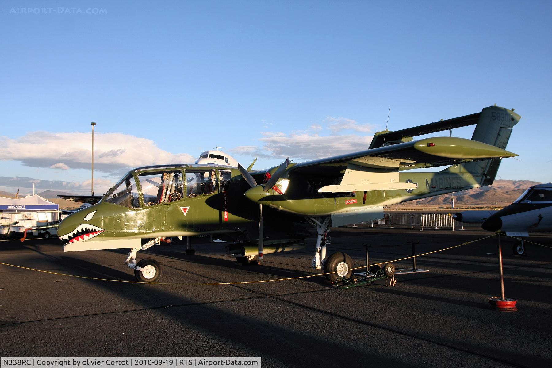 N338RC, 1971 North American OV-10B C/N 338-10, >Reno, sunday morning.